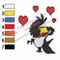 Rio Rafael Angry Birds Embroidery Design